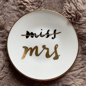 Kate Spade “Mrs” ring dish